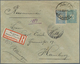 16374 Türkei - Stempel: 1906, "BROUSSE" Cds. On Registered Uprated Used Postal Stationery Envelope With La - Autres & Non Classés