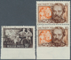 16415 Ungarn: 1951-1953, Five-year Plan 20 F Below UNPERFORATED And Composer 40 F In The Vertical Pair, Lo - Briefe U. Dokumente