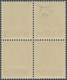 16439 Vatikan: 1934, "Provisorials", 2,05 On 2 L Brown, Block Of Four, The Upper Left Stamp With A Variety - Briefe U. Dokumente