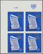 16462 Vereinte Nationen - Genf: 1969. Definitive Stamp 50c In An IMPERFORATE Corner Block Of 4 Showing "Op - Ungebraucht