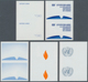 16480 Vereinte Nationen - Genf: 1973. Progressive Proof (5 Phases) In Vertical Pairs For The 40c Value Of - Ungebraucht
