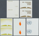 16481 Vereinte Nationen - Genf: 1973. Progressive Proof (5 Phases) In Vertical Pairs For The 80c Value Of - Ungebraucht