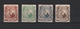 1870 AUSTRALIE  MALAYA STRAIT SETTLEMENT 4 TORRES ZEGELS MET GOM  ZEER ZELDZAAM - Mint Stamps