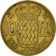 Monnaie, Monaco, Rainier III, 10 Francs, 1950, TTB, Aluminum-Bronze, KM:130 - 1949-1956 Francos Antiguos