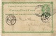 1885- Canada Post Card Two Cents Oblit. Duplex De QUEBEC ,voie Anglaise Pour Paris - Lettres & Documents