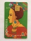 Indonesie Telefoonkaart - Telkom Indonesia (Cultural Dress Woman) 100 Unit (Used) - Indonesië