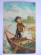 Carte Glacée Garçon Fleurs Bateau Chapeau Jongen Boot Bloemen Turnhout - Brussel Coin Abimé Hoek Beschadigd  Edit EAS - Dessins D'enfants