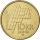 Norvège, Harald V, 10 Kroner, 1996, TTB, Nickel-brass, KM:457 - Norway