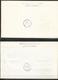 RR  FDC 2 Lettres Illustrées Recommandées Circulées Budapest 21/8/1960 à Vienne Cachets Série Complète N° 1379 à 1389 TB - FDC
