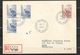 Suède R FDC Lettre Recommandée Par Avion Circulée Stockhom18 /7/1958 à Lyon Le 19/7/1958 Cachets N°432a;432ab Et 433 TB - Storia Postale