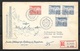 FDC Lettre Recommandée Par Avion Circulée Stockhom 10/2/1958 à Lyon 14/2/1958 N°427a;427ab;428 Et PA N° 8a;8ab Et 9 TB - Brieven En Documenten