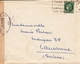 Lettre Thann Haut Rhin Lausanne Suisse Censure Contrôle Postal Militaire Censor Timbre Céres 2F50 Vert WW2 - 1921-1960: Moderne