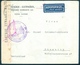 Greece 1938 Patra Piraiki Patraiki Textile Air Cover To Chemnitz Germany CURRENCY CONTROL - Covers & Documents