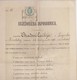 CROATIA, ZAGREB  --  ZENSKA UCITELJSKA SKOLA  ( PREPARANDIJA ) ~~.  SVJEDODZBA OSPOSOBNICA,   - 1894 /  TAX STAMP - Diplomi E Pagelle