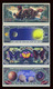 SET USA Fantasy 4 Notes 2004, Chinese Dragon, Sun-Moon, Butterfly, Sea Shells - Autres & Non Classés