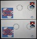 1972  FDC 400 Years Of Existence Of The Flag Of The Netherlands E119 + 119a - Enveloppes