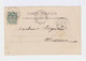 Sur CPA Type Blanc 5 C. Vert CAD Oran 1903. Cachet Ambulant Oran à Relizane. Cachet Mascara Oran. (2834) - Autres & Non Classés