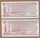 AC  - TURKEY  6th EMISSION  20 TL F 75 & 80 PAIR BOLD AND NORMAL SIGNATURE BOTH UNCIRCULATED - Turkije