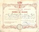 MONACO Permis De Séjour 1907 2scans - Decrees & Laws