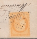 Lettre Tournon-sur-Rhône 1872 Pour Saint Victor Cérès 15 Centimes Ardèche Étude Moutin Avoué - 1849-1876: Période Classique