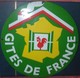 Plaque Emailleé Ronde (35 Cms De Diametre)GITES DE FRANCE - Enameled Signs (after1960)