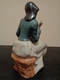 Delcampe - Figura De Porcelana De Una Mujer Sentada Con Un Perro (Cocker) En La Falda. - Otros & Sin Clasificación