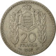 Monaco, Louis II, 20 Francs, Vingt, 1947, Poissy, TTB+, Copper-nickel, KM:124 - 1922-1949 Louis II
