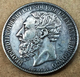 CONGO FREE STATE / Belgium ✤ 5 Francs 1887 Ag . Léopold II . Ø 37 Mm . REPLICA [JC-32391787210] - 1885-1909: Leopoldo II