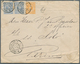 22002 Aden: 1899, Incoming Mail, PERIM: Netherlands 5 C. (pair) 3 C. Tied S'GRAVENHAGE 24 JUN 99" To 2nd O - Jemen