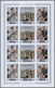 22057 Adschman / Ajman: 1970/1972, Comprehensive U/m Collection Of Complete Sheets/large Units In Three Bi - Ajman