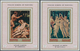 22080 Adschman - Manama / Ajman - Manama: 1971, PAINTINGS (Italian Renaissance) Set Of Eight Different Imp - Manama