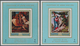 22084 Adschman - Manama / Ajman - Manama: 1971, Nude Paintings Of Adam And Eve Set Of Eight Different Impe - Manama