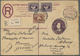 22141 Ägypten - Ganzsachen: 1879-1945: Collection Of 45 Postal Stationery Items, All Used Postally, With P - Autres & Non Classés