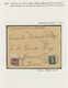 22165 Algerien: 1915/1960: Collection Of 56 Covers And Postal Stationery On Sheets, World War II With Rare - Algérie (1962-...)