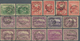 22209 Tasmanien: 1853-1900's: Collection Of Mint And Used Stamps Including Three Singles Of 1853 4d. Orang - Lettres & Documents