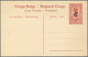 22261 Belgisch-Kongo: 1921, Stationery Card 30 On 10c. Red, Lot Of Six Unused Cards Showing Varieties: Shi - Autres & Non Classés