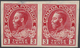 22351 Canada: 1911/1920's: KGV. 3c. Imperforated Reprints As Plate, Colour And Machine Trials, Enlarged An - Autres & Non Classés