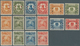 22393 China: 1908/46, Unused Mounted Mint Or NG As Issued On Stockcards Inc. Four Sets With Ovpt. "restric - Autres & Non Classés