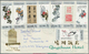 22453 China - Volksrepublik: 1965/87, Covers (14), Used Ppc (2) To West Germany, Inc. Several With Complet - Autres & Non Classés