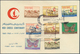 Delcampe - 22512 Dubai: 1963/1966 (ca.), Accumulation With 76 FIRST DAY COVERS Incl. Many Complete Sets, Imperforate - Dubai