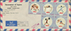 22609 Fudschaira / Fujeira: 1970/1972, Group Of Ten Registered Airmail Covers With Attractive Frankings To - Fujeira