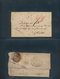 22678 Indien - Vorphilatelie: 1804-1960's Ca.: Collection Of 40 Stampless Letters And Covers, Pre-philatel - ...-1852 Préphilatélie