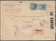 22926 Japanische Post In Korea: 1919/38, Covers (5) And Uprated Stationery (1) All Used To Foreign, German - Franchise Militaire