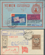 23003 Jemen: 1940-70, Album Containing Early Covers And Cards Few Scarce Postal Stationerys, FDC, Scarce C - Yémen