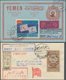 23003 Jemen: 1940-70, Album Containing Early Covers And Cards Few Scarce Postal Stationerys, FDC, Scarce C - Jemen