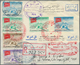 Delcampe - 23020 Jemen: 1950/1965 (ca.), Assortment Of 55 Covers, Apparently Mainly Commercial Mail (postal Wear/impe - Yémen