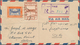 Delcampe - 23031 Jemen: 1953/1958, Lot Of 21 Covers Mainly To Destinations Abroad (Lebanon, USA, Jordan) Incl. Regist - Yémen