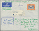 Delcampe - 23031 Jemen: 1953/1958, Lot Of 21 Covers Mainly To Destinations Abroad (Lebanon, USA, Jordan) Incl. Regist - Yémen