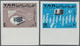 23051 Jemen: 1966, Telecommunications Complete Set Of Eight In An Investment Lot Of 385 Complete IMPERFORA - Yémen