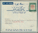 23298 Jordanien: 1950/71, Lot Airletters: Franked Forms (4), Stationery Used/mint (6/4, Different). Total - Jordanie